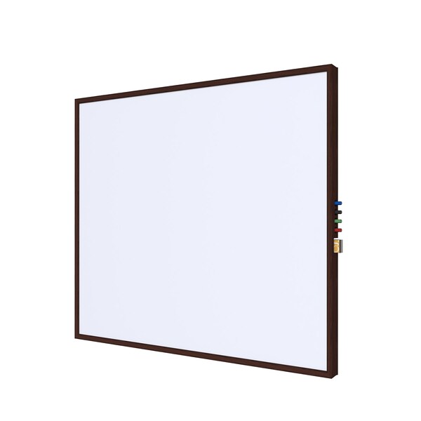 Porcelain Whiteboard, 35.75x47.75", Porcelain, 35-3/4", 47-3/4", White